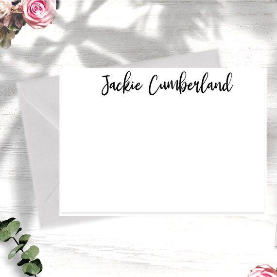 Personalized Stationary Personalized Stationery Notecard Note Card