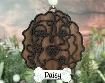 Dog Breed Memorial Ornament Bernedoodle, Gifts for Dog Lovers
