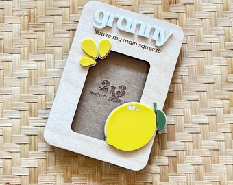 Custom Photo Magnet: Lemon Cottagecore Gift for Granny