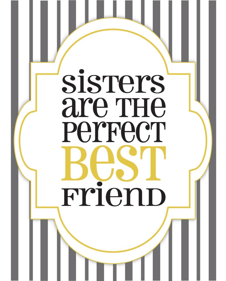 Sisters Quote | Etsy