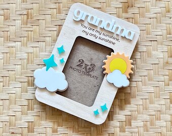 Magnetic Wallet size (2x3) Picture Frame for Childs Picture