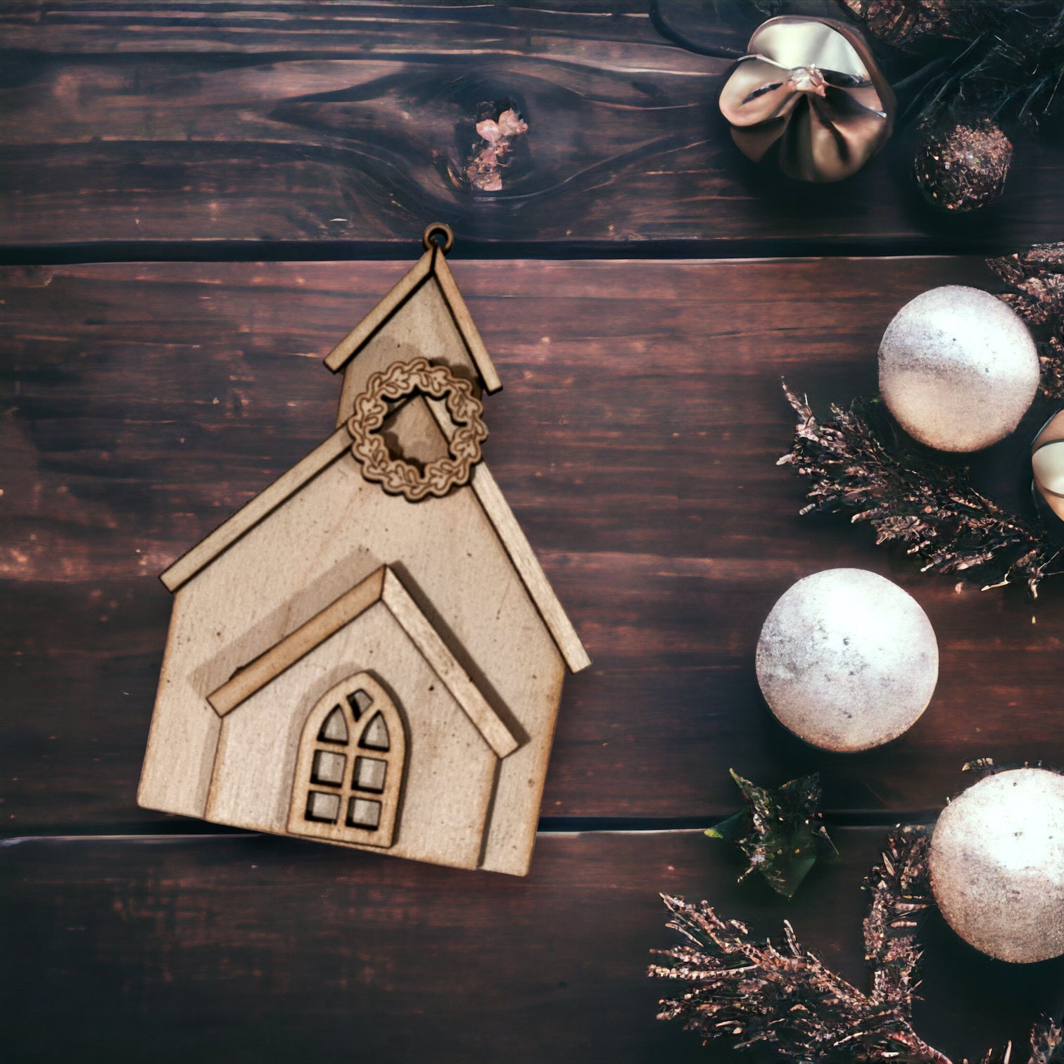 13+ Wooden House Ornament
