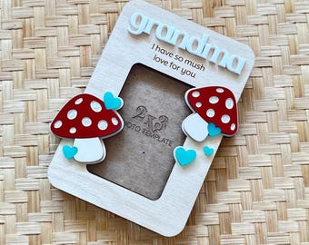 Custom Mushroom Photo Magnet for Fridge - Personalizable