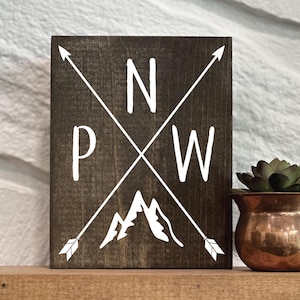 Mini Signs. Decor. Desk Decor. Office Decor. Small Signs. Inspirational Sign. Love Pacific North West PNW
