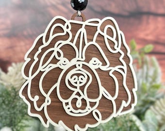 Dog Breed Christmas Ornament Chow Chow Custom, Holiday Gifts for Mom