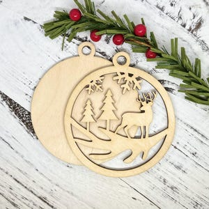 Christmas Deer, Ornament Kit, Paint Kit, Christmas Eve gift, Kids Gift