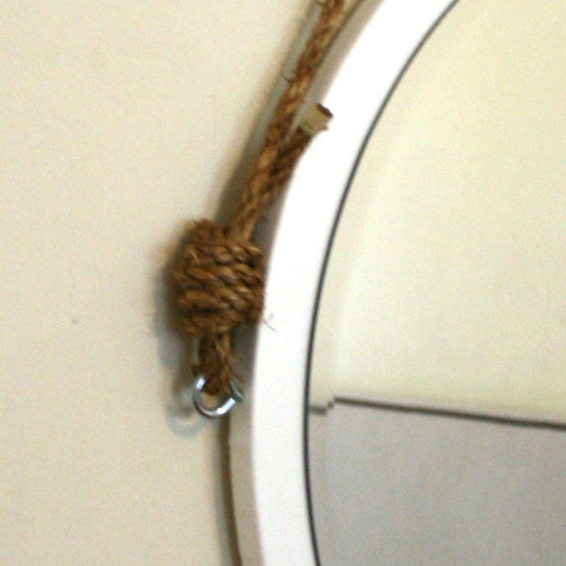 16 Round Rope Mirror. Nautical Boat Mirror. Hanging Etsy