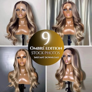 9 luxury mannequin wig raw hair lace wig raw hair HD lace wig website stock images lace front wig Hair extensions product images