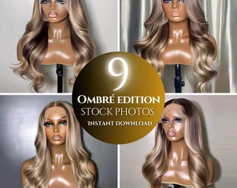 9 luxury mannequin wig raw hair lace wig raw hair HD lace wig website stock images lace front wig Hair extensions product images
