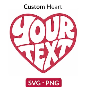 Personalized Heart SVG, Custom Name Design, Cricut File, Wedding Gift Cut Template