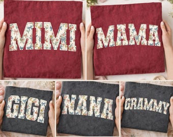 Mother’s Day PNG, Floral Mama Grammy Mimi Nana Gigi, Preppy Mom Shirt Sublimation Design