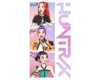 Kpop Huntrix PNG, Demon Hunters t shirt design , Digital Merch   Kpop