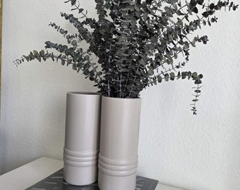 12" Mid-Century McCoy Floraline Inspired Bamboo Vase Set