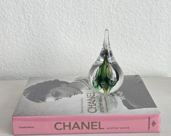 Crystal Teardrop Paperweight by Marian Pyrcak