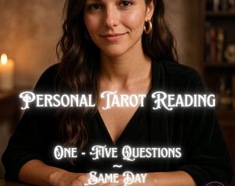 Persönliche Tarot-Lesung, 1-5 Fragen, intuitive Anleitung, Selber Tag (Digitaler Download)