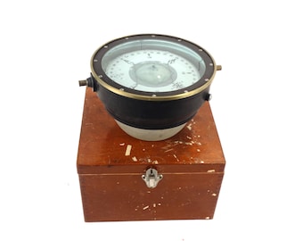 Brújula de la Armada China con anillo de latón (grande)