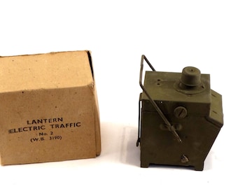 WWII British Army Bicycle Electric Traffic Lantern No. 2 (W.B. 3190)
