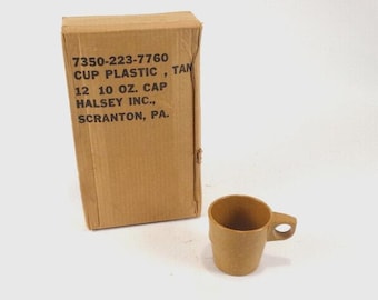 米軍 1971 & 1973 Halsey INC タンプラスチックカップ MELMAC (13 個セット)