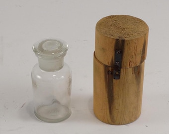 Czech Army Clear Glass Medical Bottle