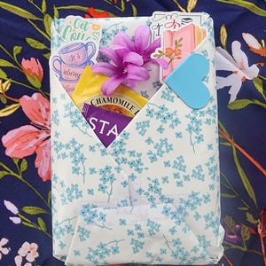 Summer Blind Date with a Book Box! Gift for Book Lovers - Includes Tea, Coffee, Stickers, and Bookmark