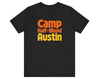 Camp Half-Blood Austin Bauhaus Graphic Tee | Retro Mythology Camp Shirt