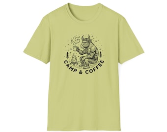 Minotaur - Camp & Coffee - Unisex Softstyle T-Shirt