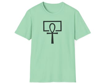 Egyptian Per Ankh - House of Life Unisex Softstyle T-Shirt, Ancient Egypt Tee, Egyptian Symbol Shirt, Kane Chronicles fans