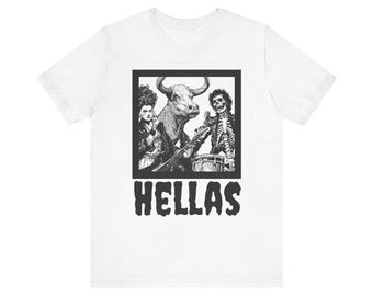 Monsters of Hellas Unisex Tee, Greek Punk Band Shirt, Ancient Greece T-shirt, Mythical Creatures Top, Mythology Gift
