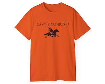 Camp Half-Blood Unisex Ultra Cotton Tee, Percy Jackson Shirt, Kids T-Shirt, Greek Mythology Apparel, Summer Camp Tee