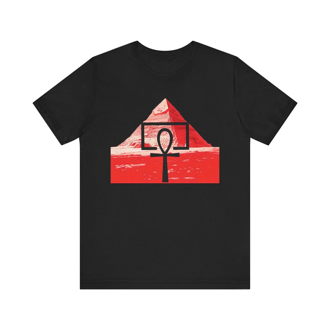 Red Pyramid Tee, Ancient Egypt Shirt, Unisex Graphic T-shirt, Egyptian ...