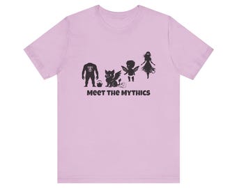 Meet the Mythics Unisex Tee, Court of the Dead Graphic T-Shirt, Mythical Monsters Shirt, Gift for Percy Jackson Fans