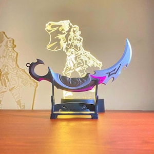 Valorant Metal Reaver Blunt Blade - 16 cm Val Reaver Karambit - Gaming Prop Decor - Valorant Collectibles - Gift For Him - Valorant Gift Toy