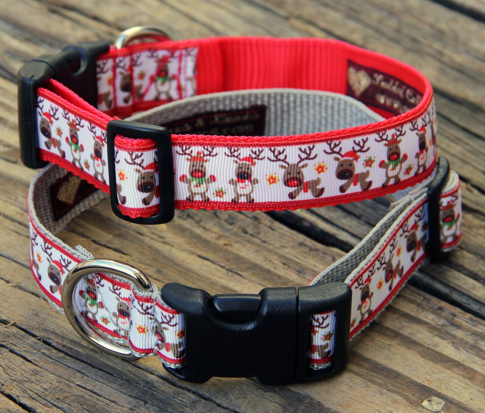 Festive / Christmas Dog Collars Snowmen / Reindeer. 1  Etsy