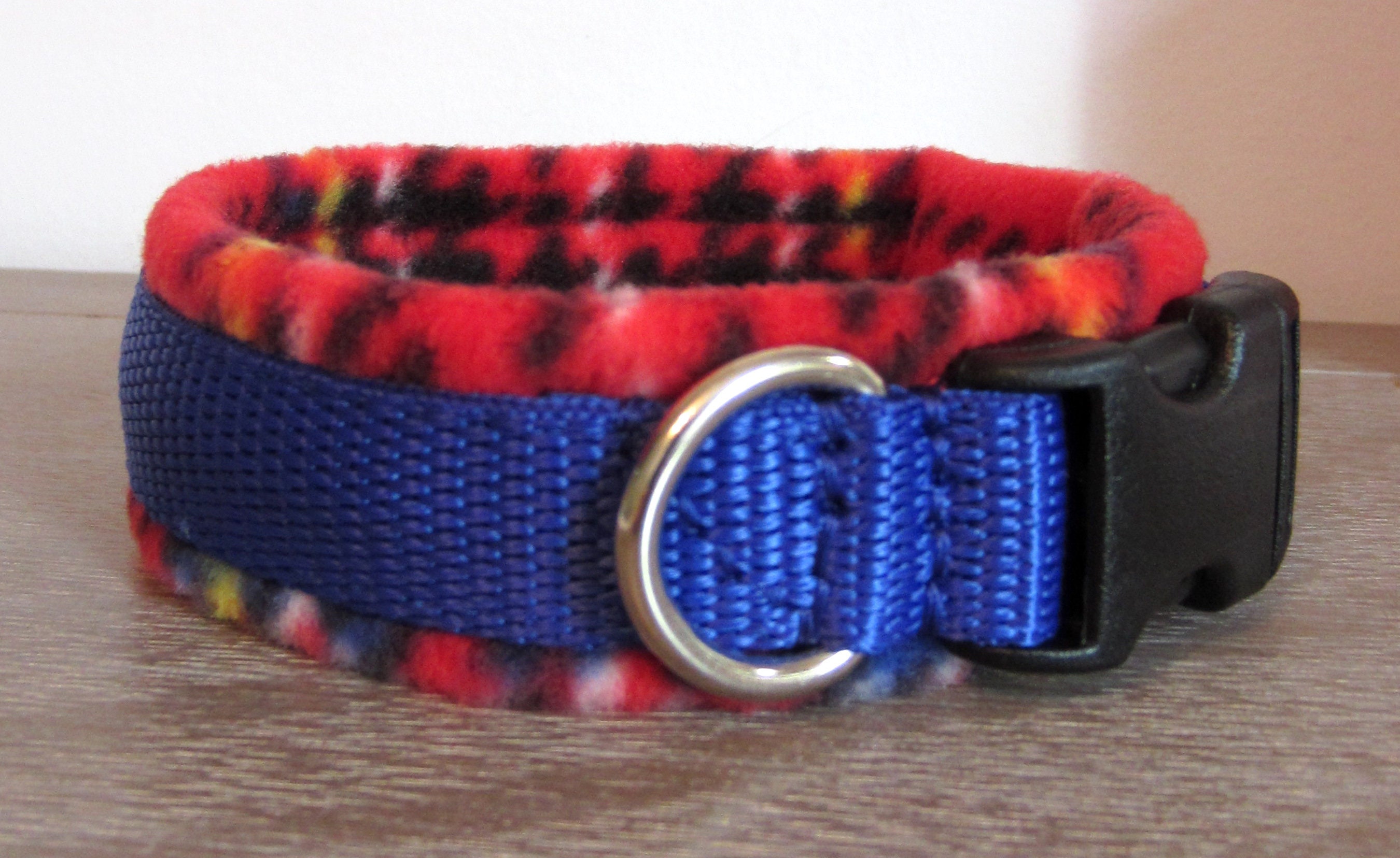 MEDIUM Width Fleece Padded Dog Collar made to Measure Quick Etsy UK