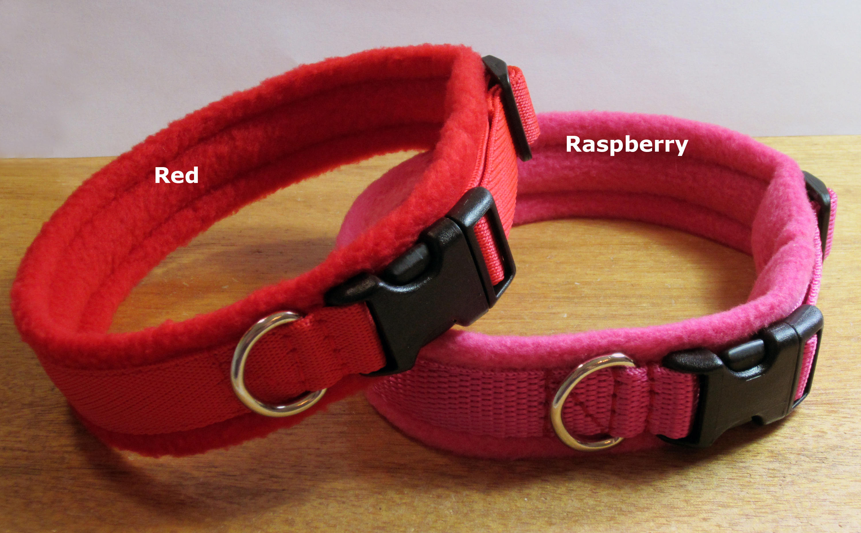 MEDIUM Width Fleece Padded Dog Collar made to measure Quick Etsy