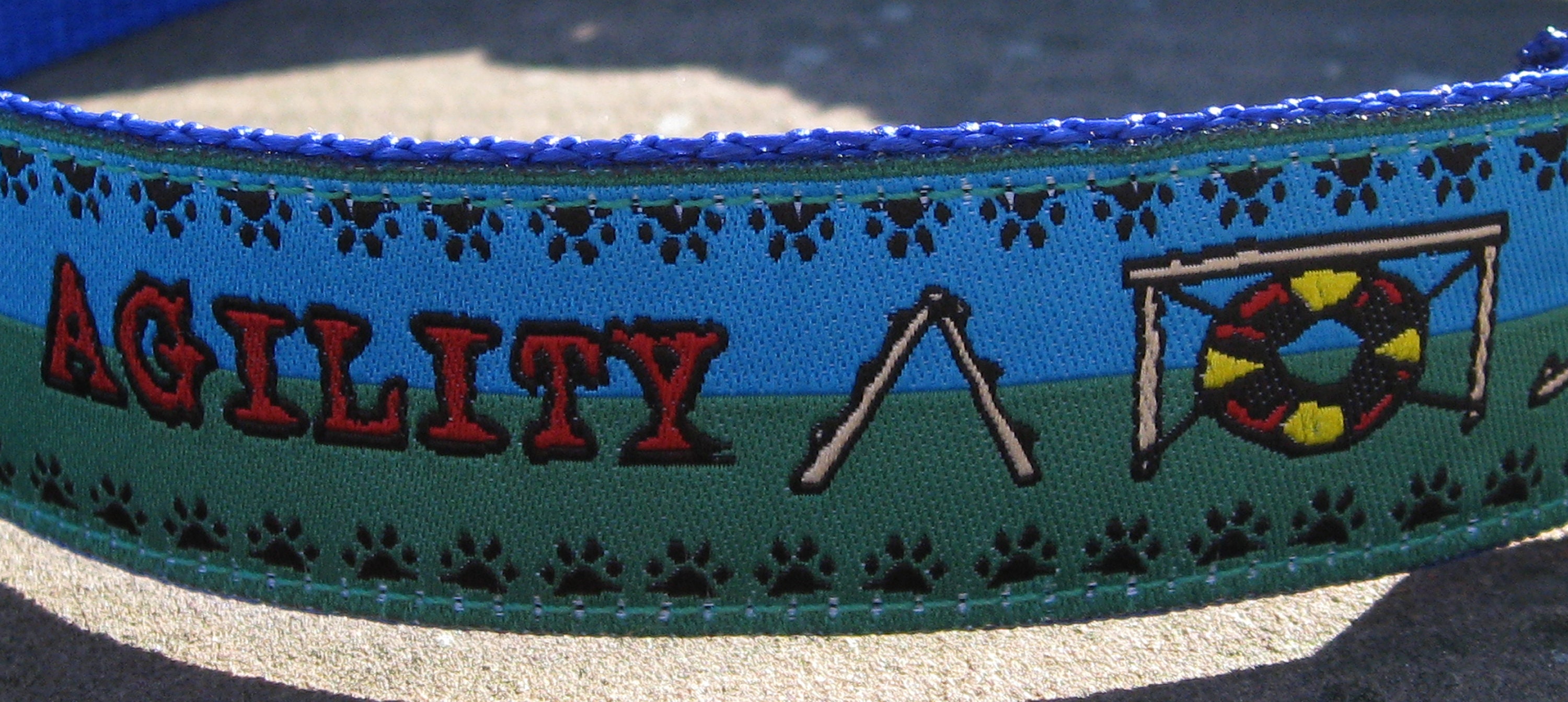Agility design Dog Collar 1 width for larger dogs Etsy