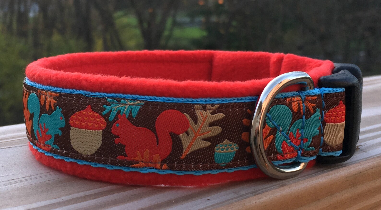 WIDE Width BROCADE Padded Dog Collars made to Measure Etsy