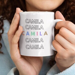 Personalized Name Mug, Gift for Mom, Cute Coffee Cup - Custom Name, Mother&#39;s Day Present, Birthday Gift, Mother&#39;s Day Mug, Christmas Gift