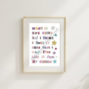 That&#39;s So True - Gracie Abrams, Magazine Lyric Poster/Print