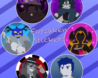 Pegatina redonda abandonada