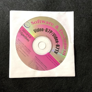 Vintage software-cd voor Video-67P/Video-67TV versie 1.10