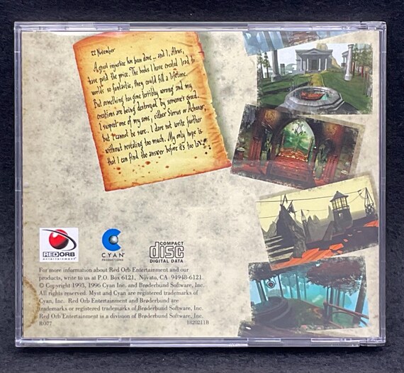 MYST Vintage PC Game CD Rom - Etsy