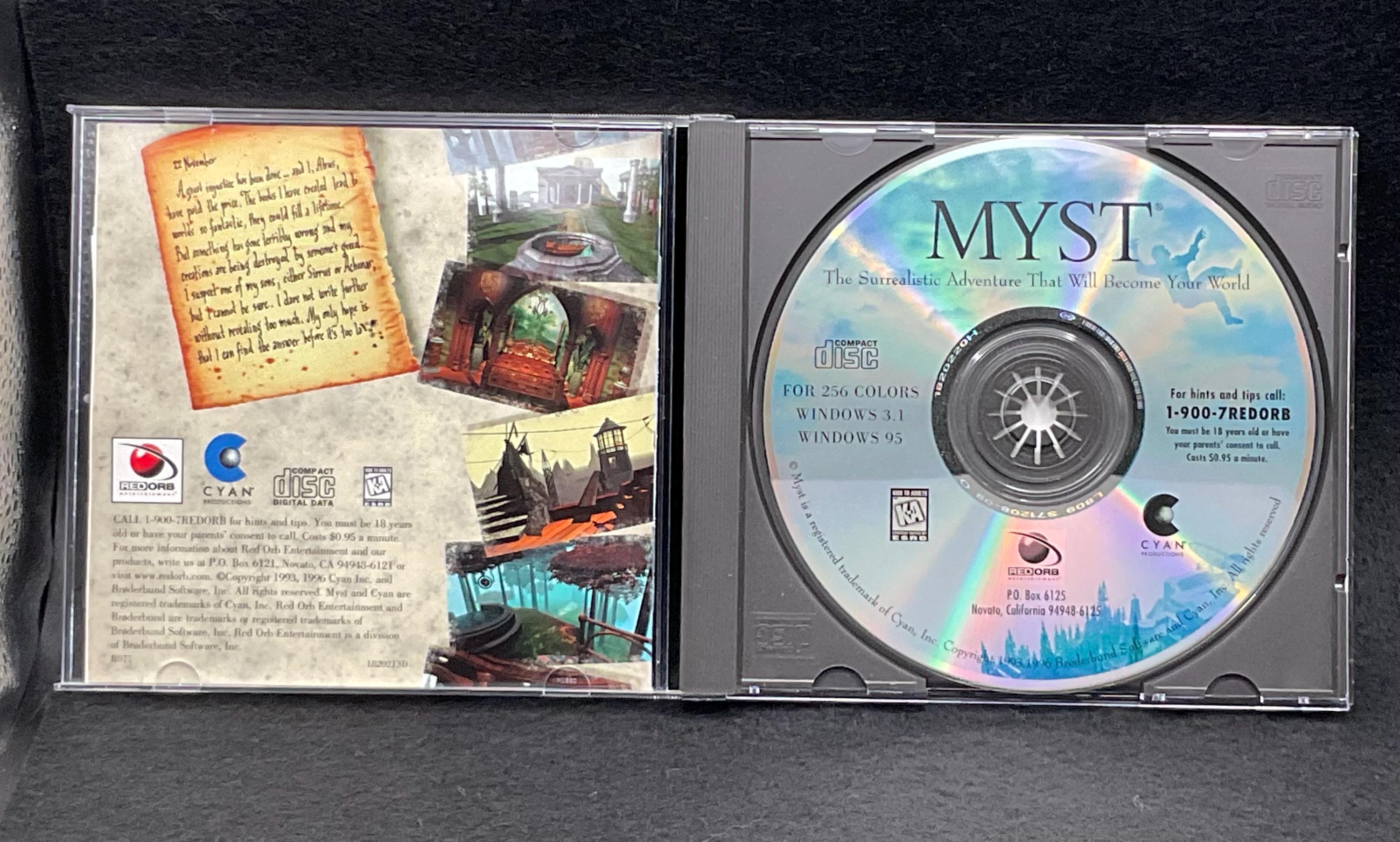 MYST Vintage PC Game CD Rom - Etsy