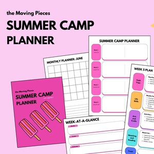 Loudoun County Edition Summer Camp Planner Template With PDF Download and Link to Editable Canva Template