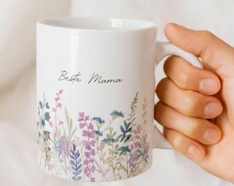 Mok voor mama, cadeau voor mama, koffiemok, bloemencadeau voor vriendin, verjaardagscadeau-idee voor mama, Moederdagcadeau