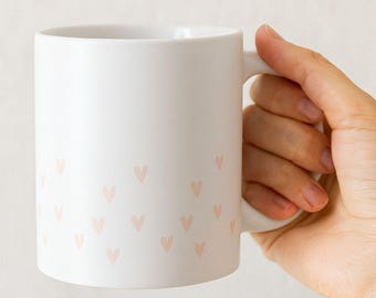 彼女へのミニマルなギフト、セラミックマグカップ、コーヒーカップ、親友、誕生日プレゼント、愛、友情、姉妹へのギフト