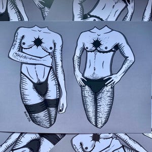 Trans/Nonbinary/Genderqueer Bodies Art Print A5