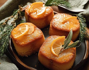 La mejor receta de pasteles de naranja, jengibre y miel
