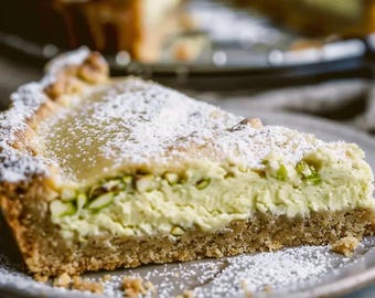 La mejor receta de pastel de pistacho con mantequilla pegajosa