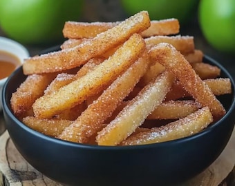 La mejor receta para papas fritas crujientes de manzana en freidora de aire